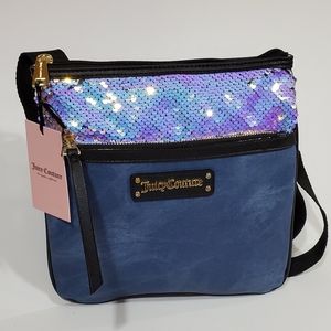 Juicy Couture Demin Sequin Crossbody Purse
